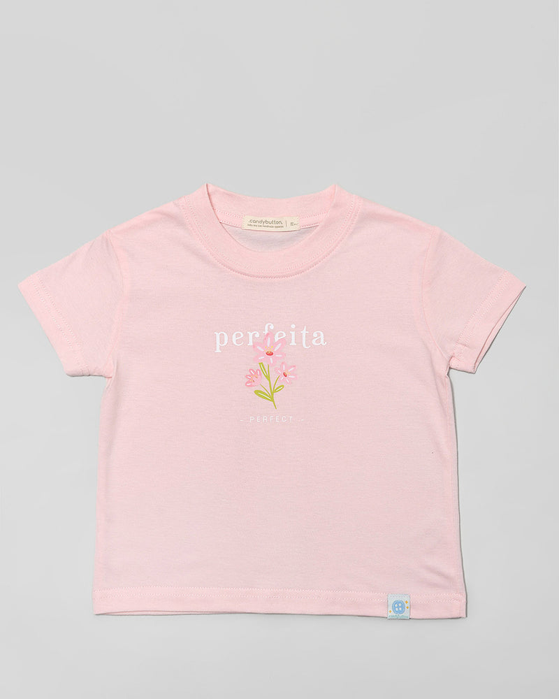 T-shirt : Perfeita Girl in Peach