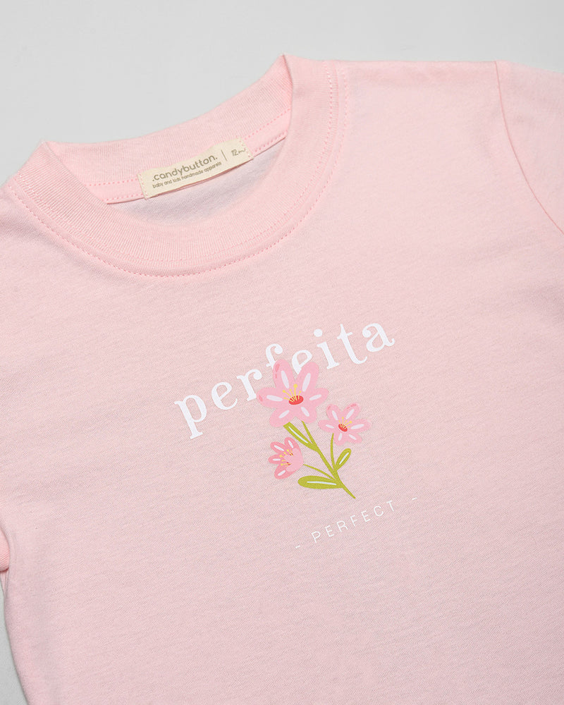 T-shirt : Perfeita Girl in Peach