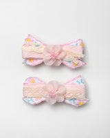 Fifi Bow Hairpin in Pink