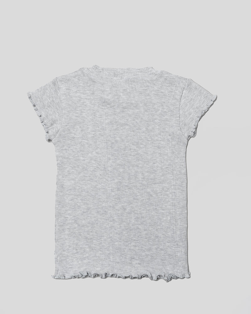 Catia Rib T-Shirt in Grey