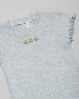 Catia Rib T-Shirt in Grey