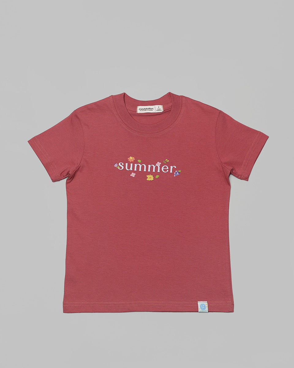 T-shirt : Summer Girl in Red