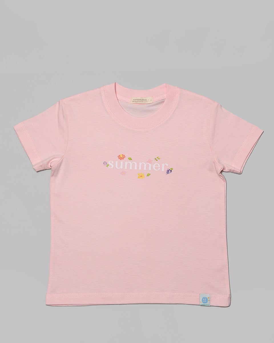 T-shirt : Summer Girl in Peach