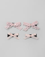 Amara Bow Mini Hairpin in Pink