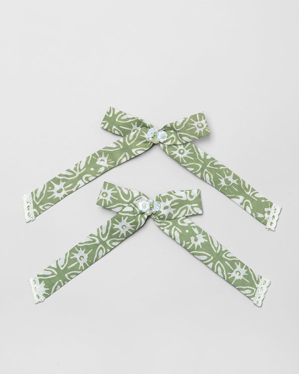 Nirmala Bow in Green