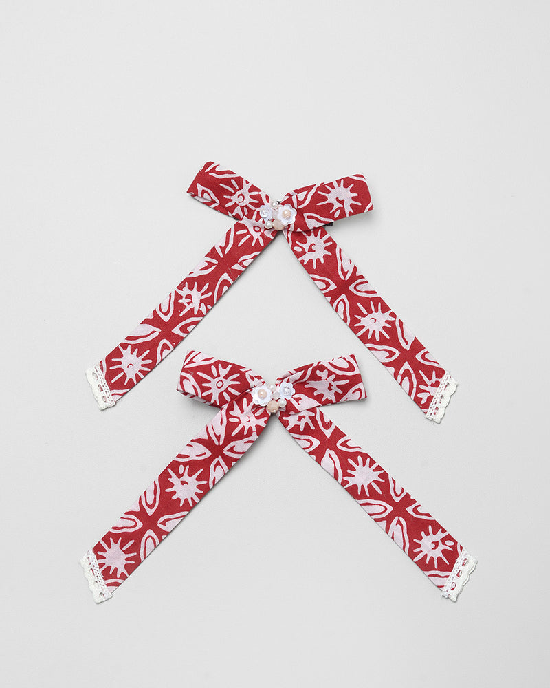 Nirmala Bow in Red