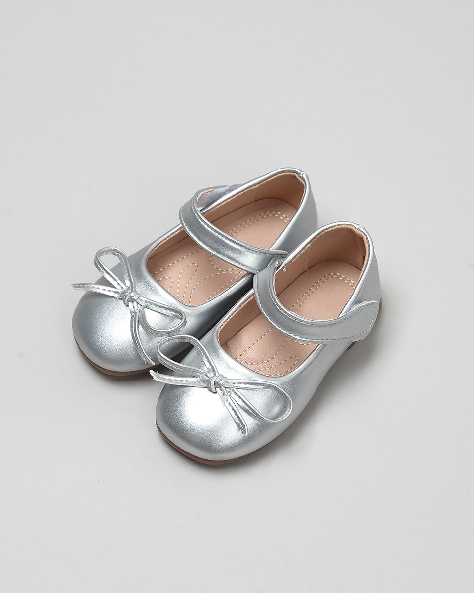 Dominique Ballerina Shoes in Silver