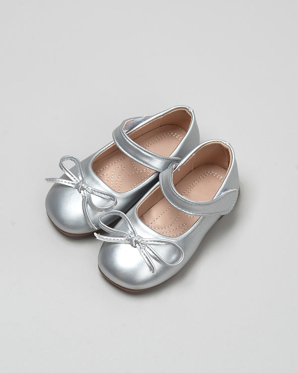 Dominique Ballerina Shoes in Silver