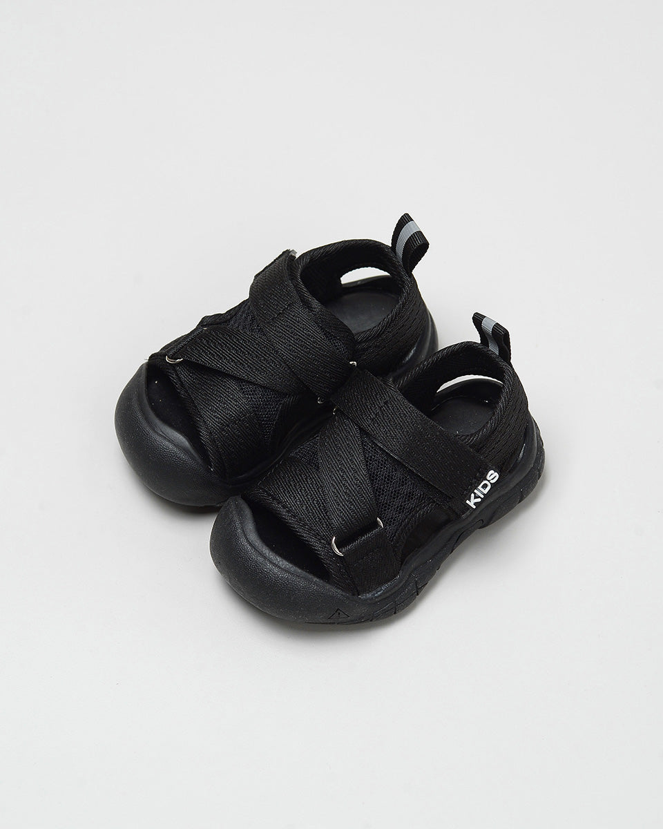 Reign Sporty Sandal in Black