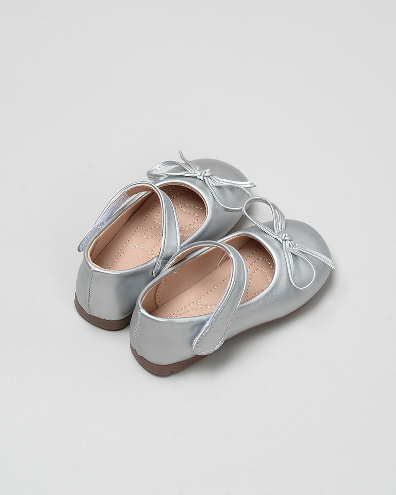 Dominique Ballerina Shoes in Silver