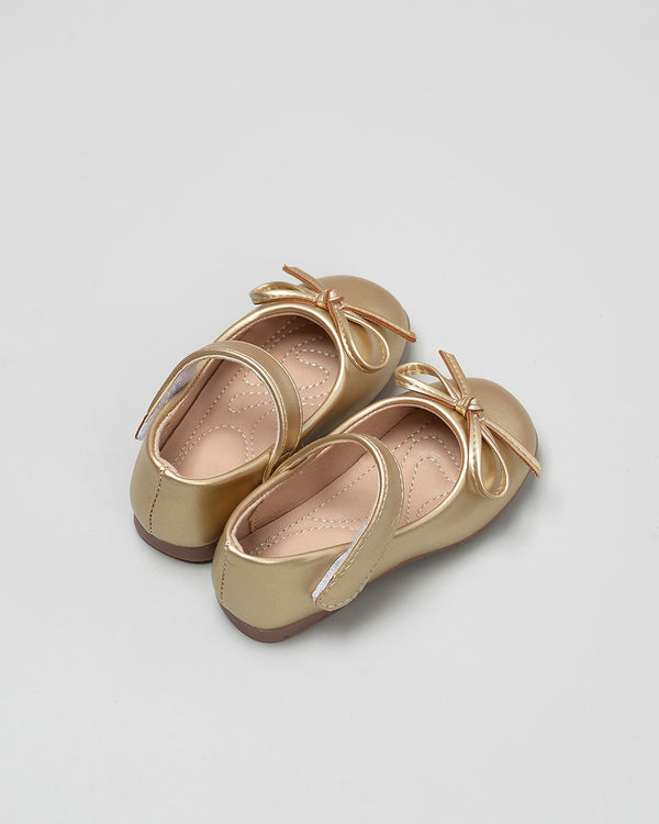 Dominique Ballerina Shoes in Gold