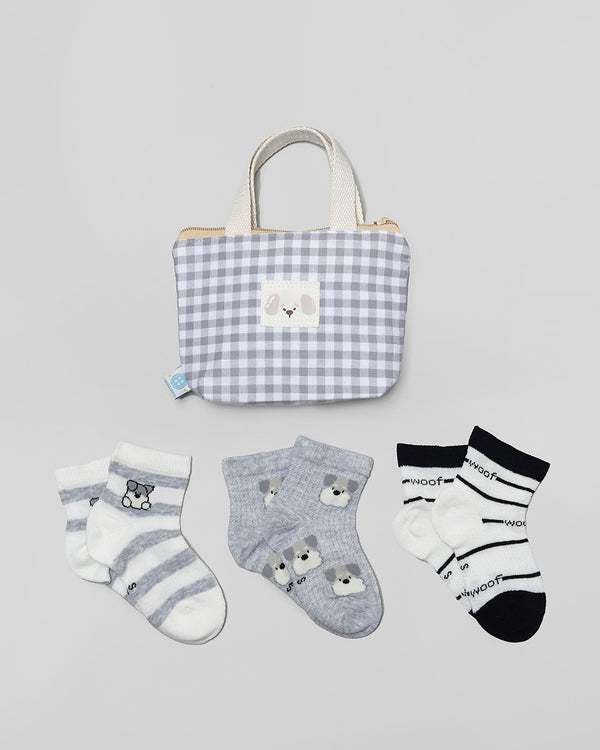 .candybutton. Short Socks Package - Woofy