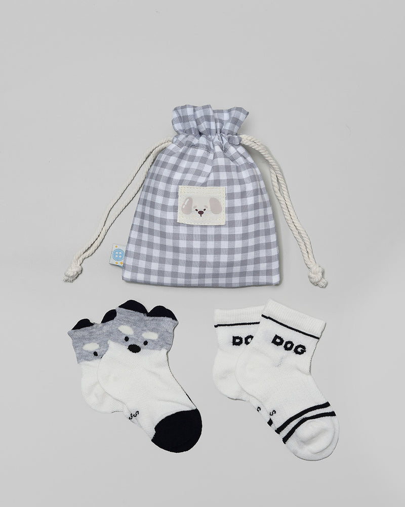 .candybutton. Short Socks Package - Puppy