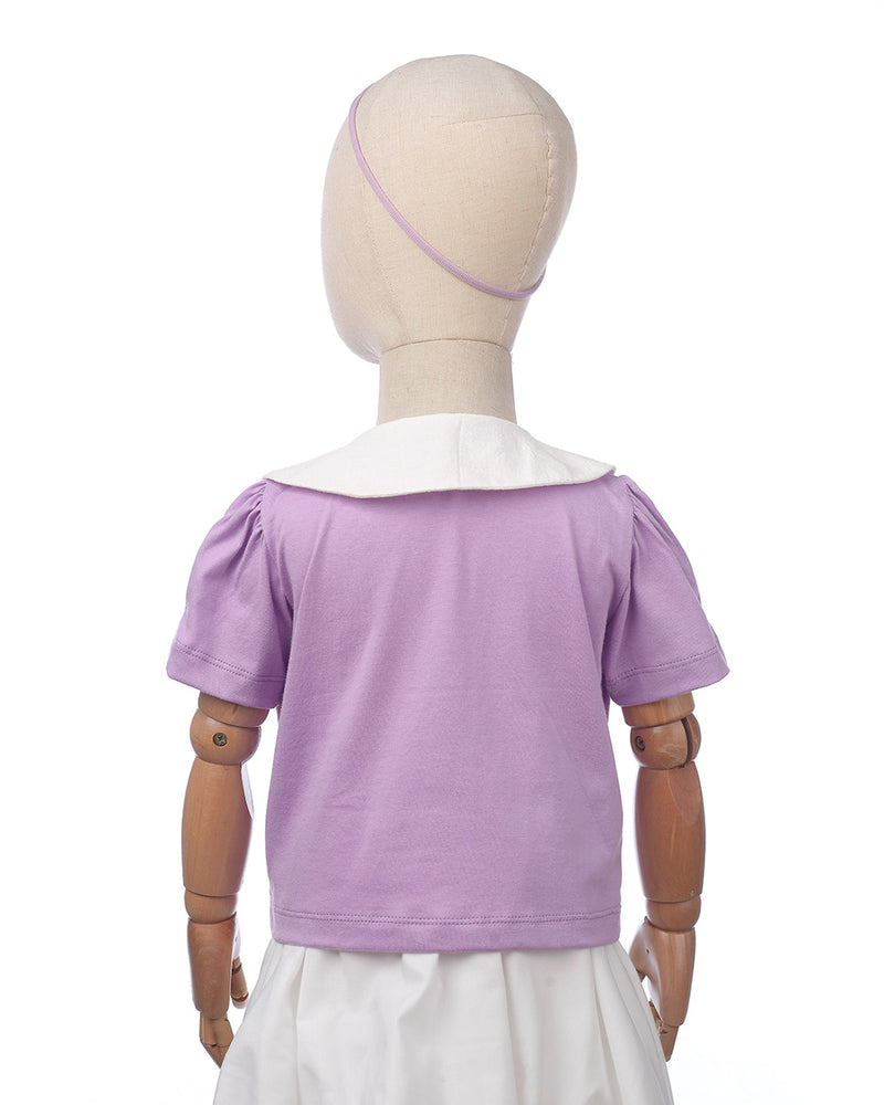 Harriette Collar Blouse in Lilac