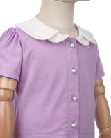 Harriette Collar Blouse in Lilac