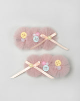 Kinsky Tulle Hairpin in Pink