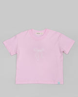 Ribbon T-shirt Girl in Pink