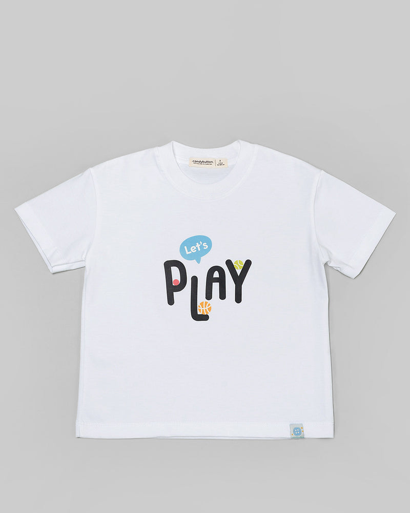 Let's Play T-Shirt in White