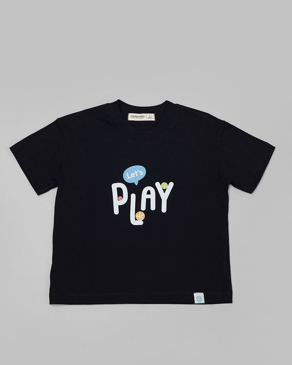 Let's Play T-Shirt in Black