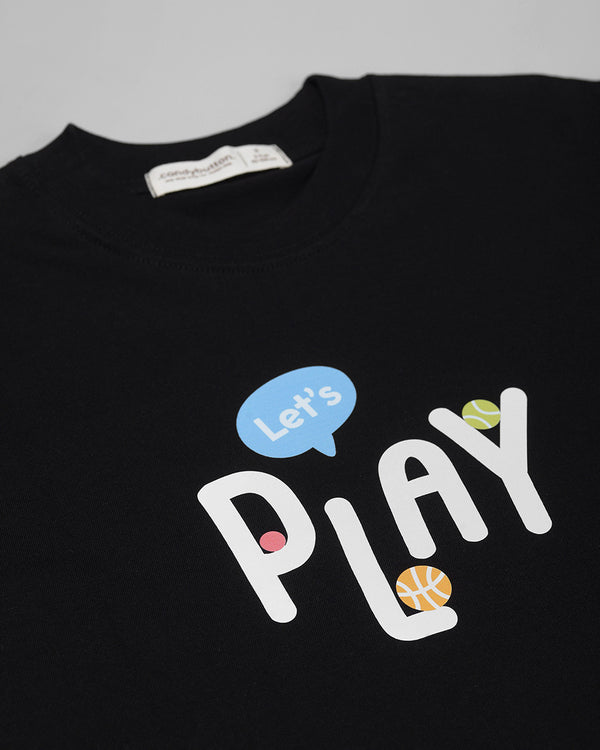 Let's Play T-Shirt in Black