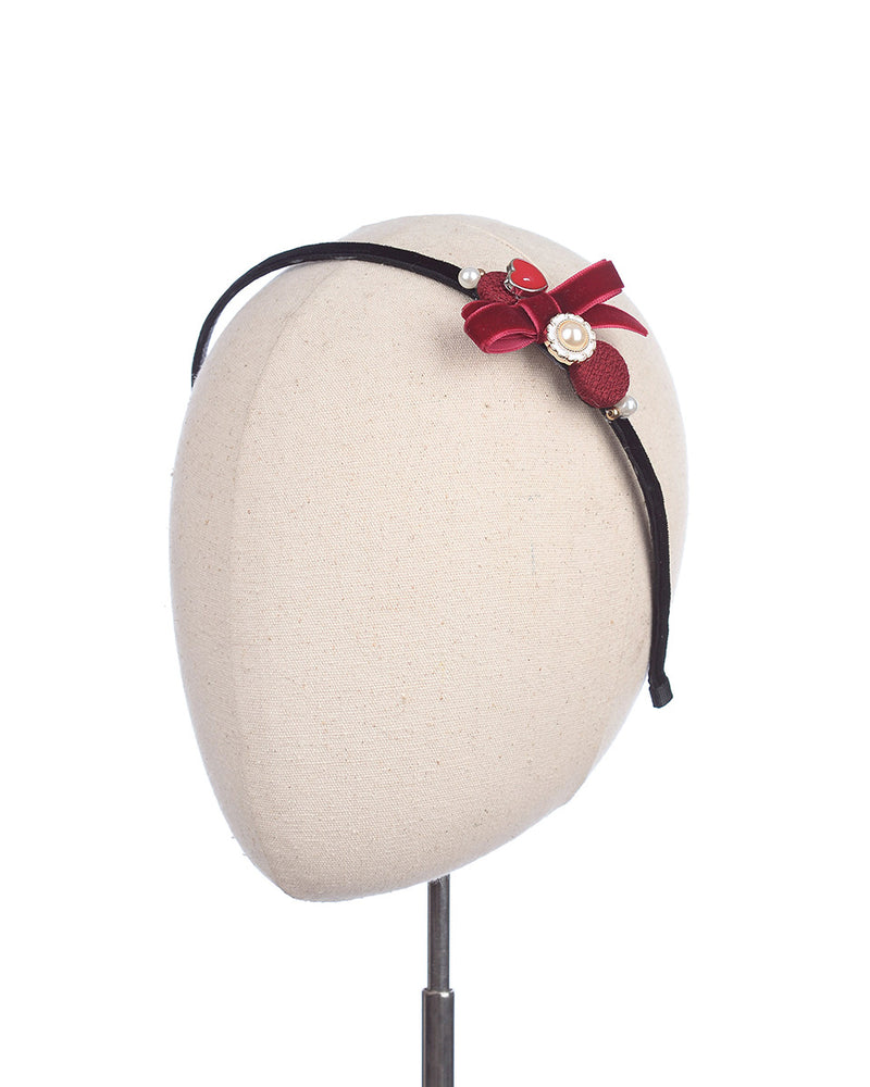 Bijou Headband Red