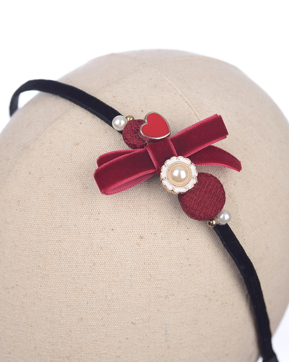 Bijou Headband Red