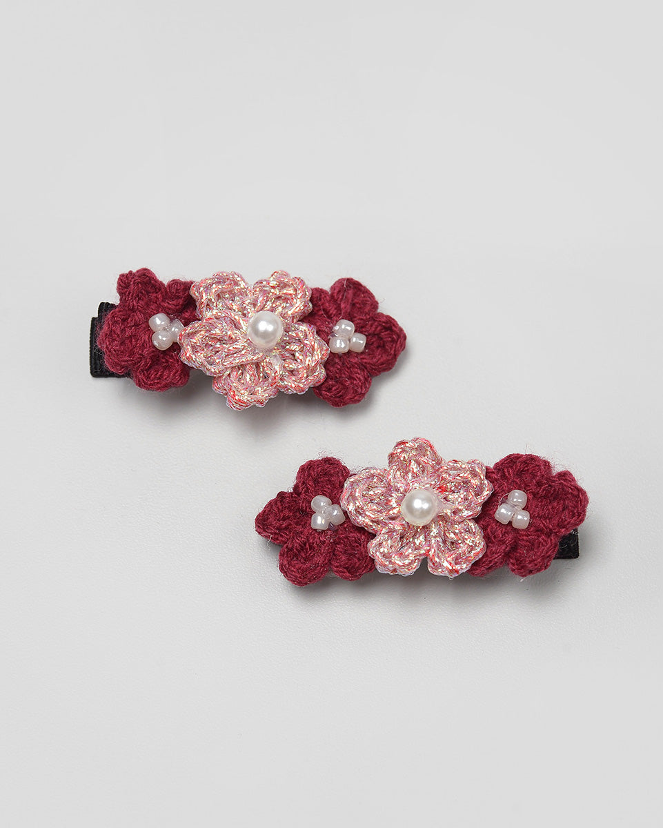 Suzette Crochet Hairpin in Red