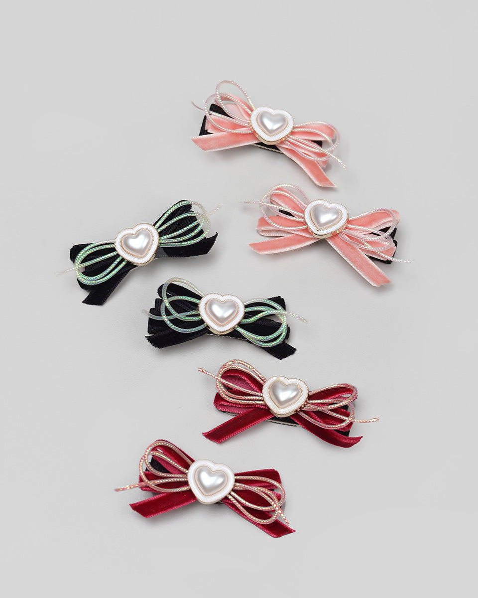 Aimee Bow Hairpin in Black