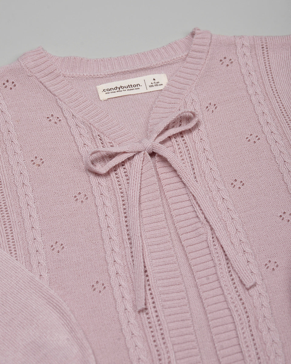 Seraphine Cardigan in Baby Pink