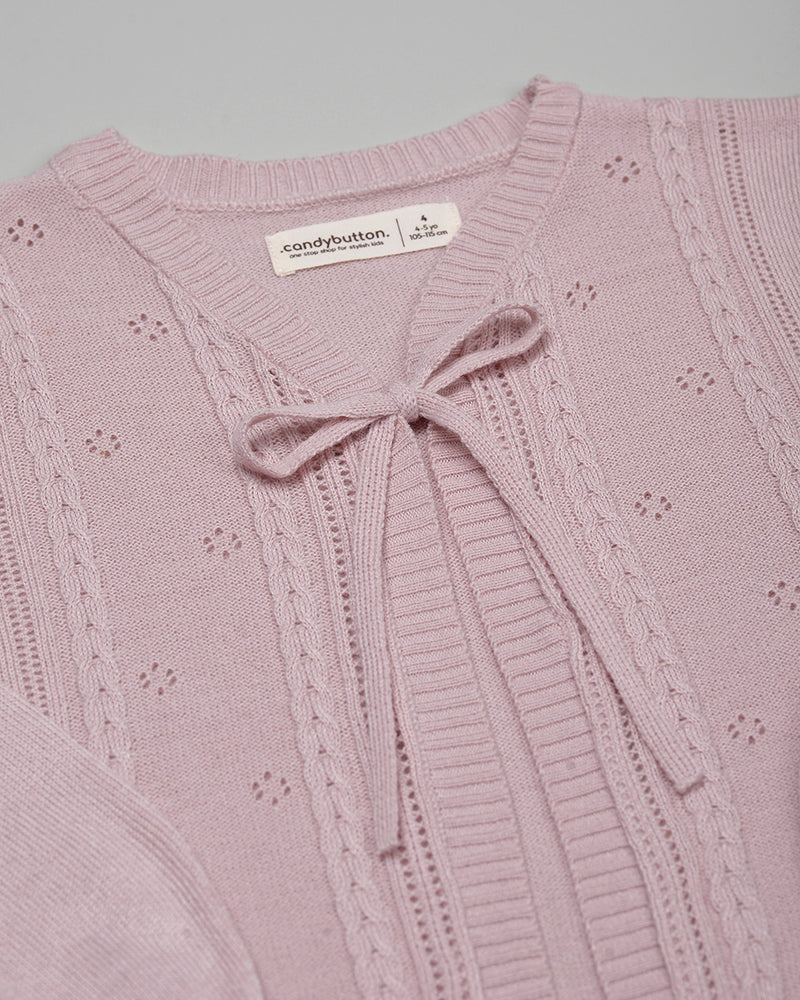 Seraphine Cardigan in Baby Pink