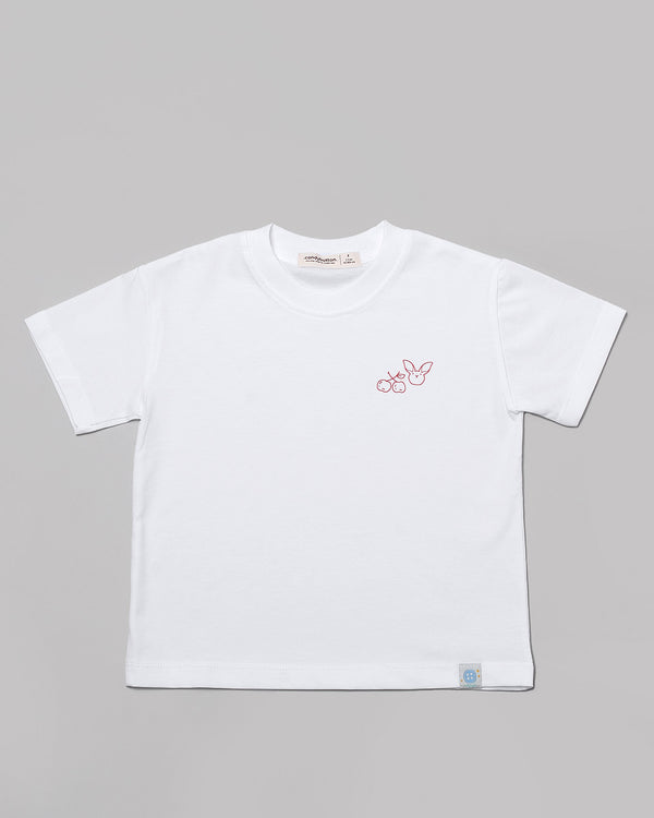 Cherry Bear T-Shirt in White