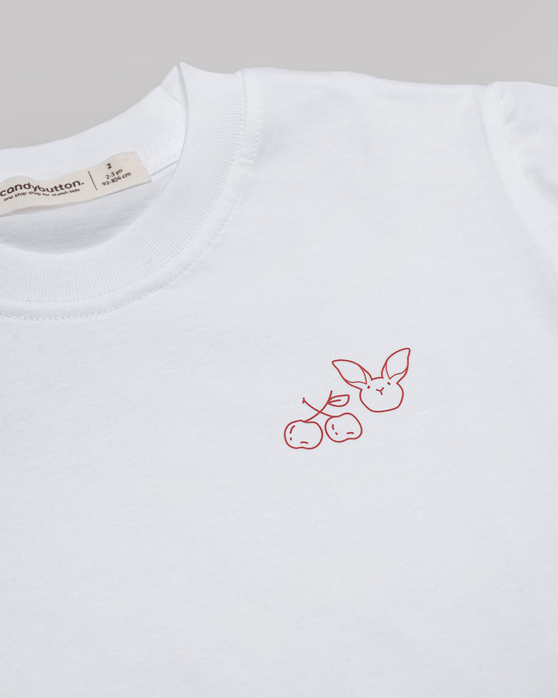 Cherry Bear T-Shirt in White