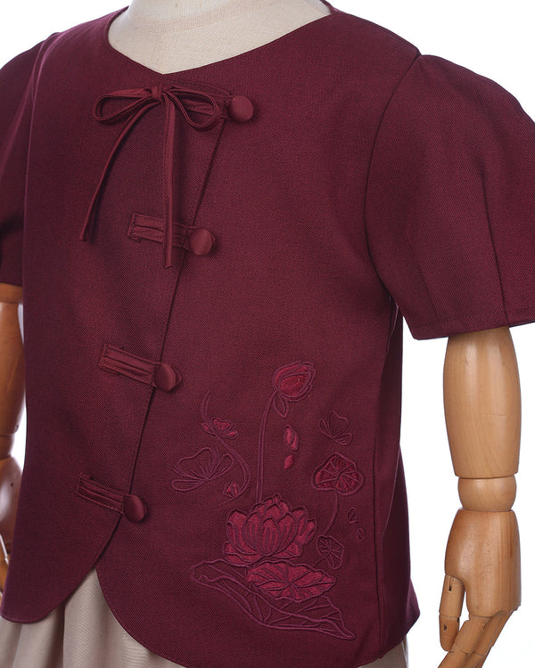 Precious Qipao in Maroon