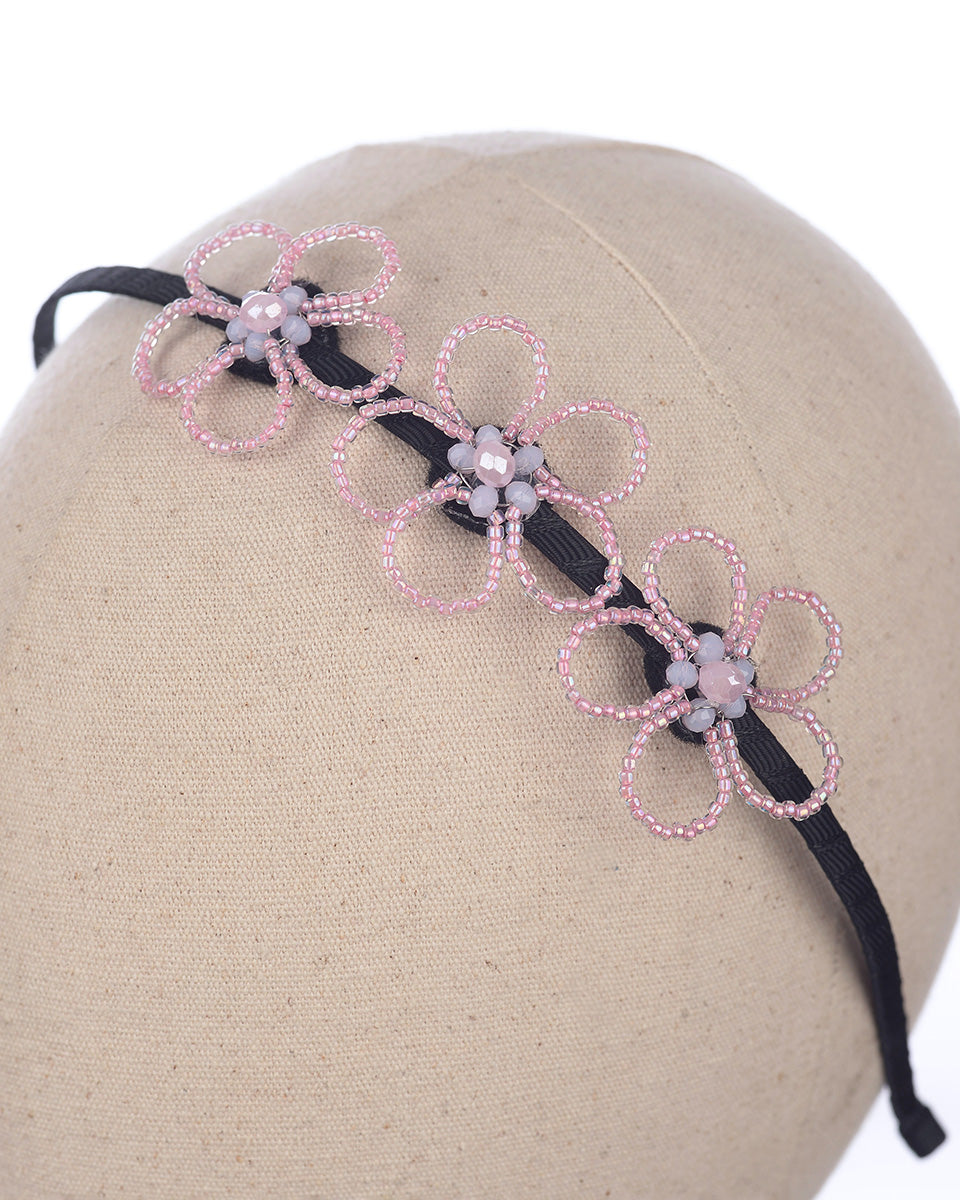 Dalila Metal Headband in Pink