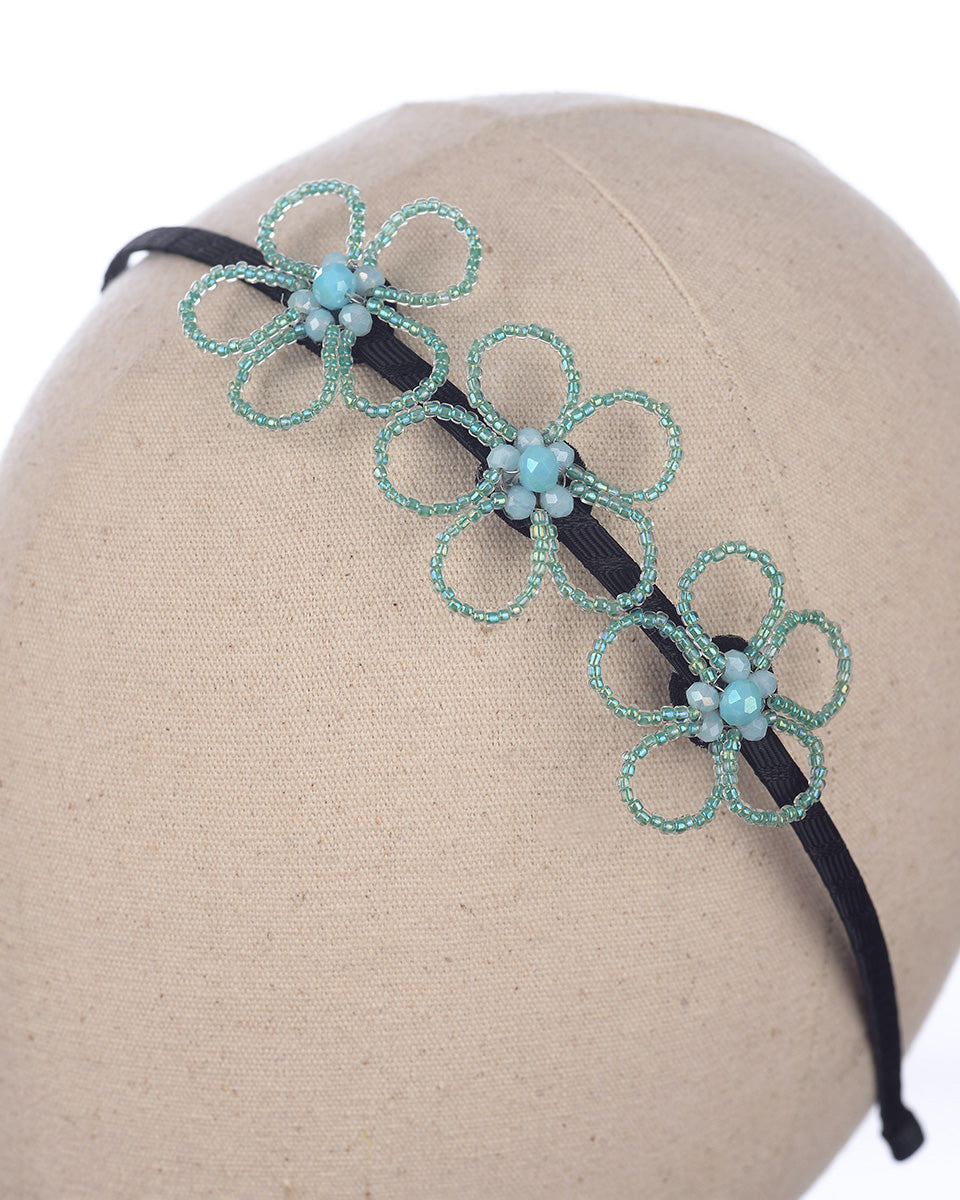 Dalila Metal Headband in Green