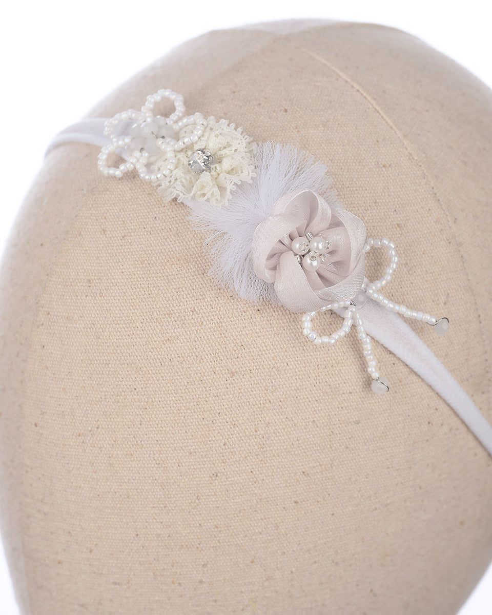 Brianna Headband in White