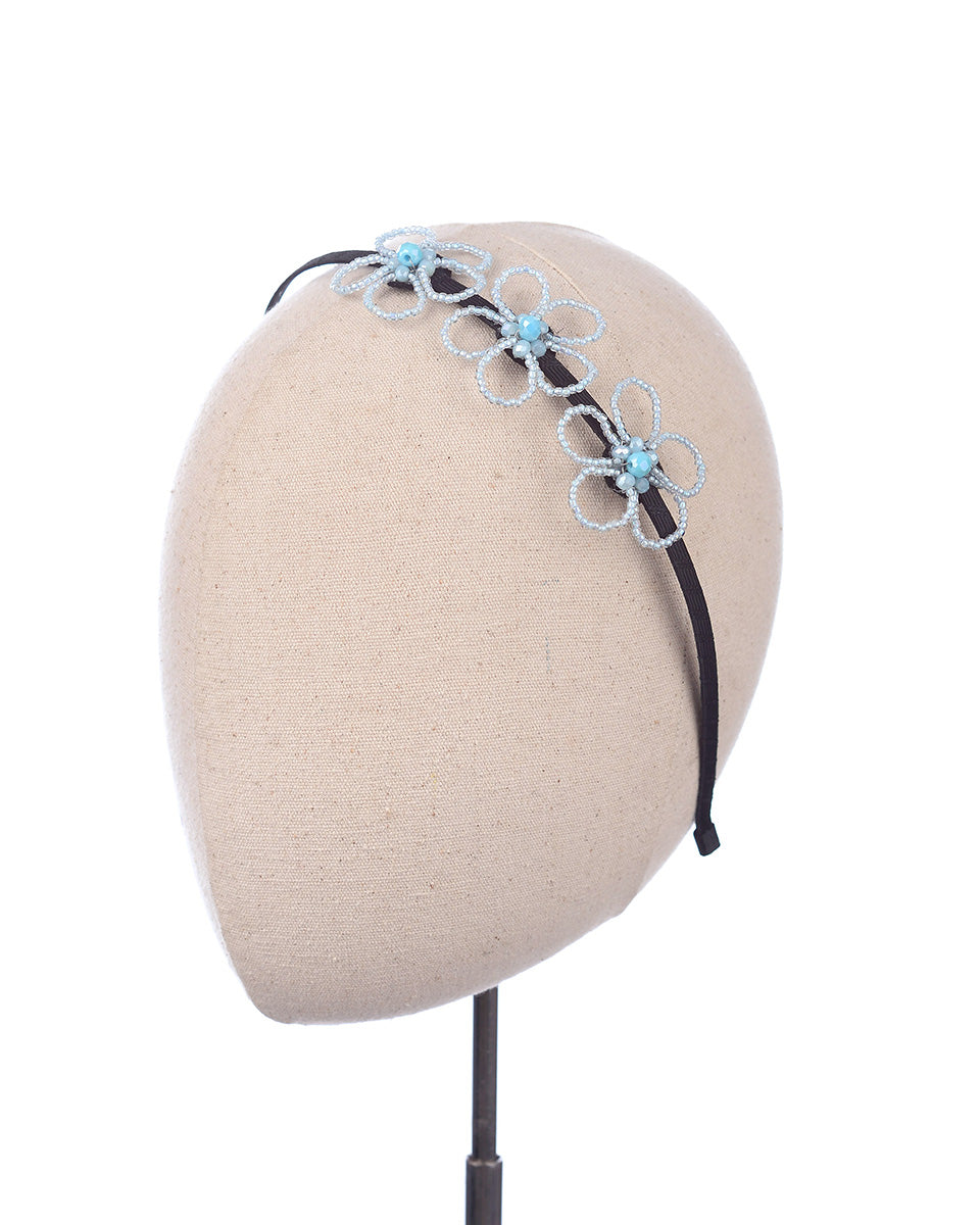 Dalila Metal Headband in Blue