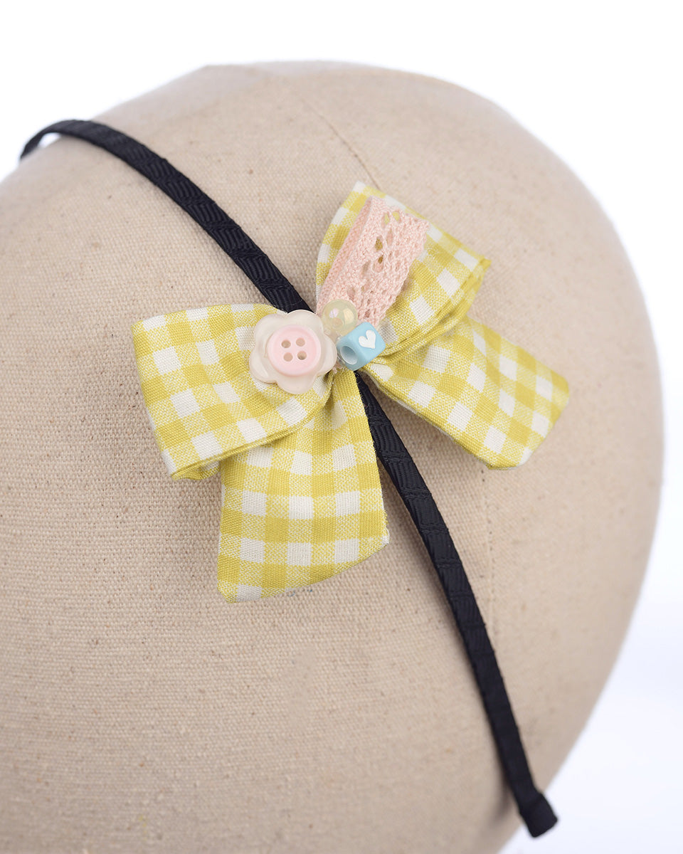 Ribelle Bow Headband in Lime
