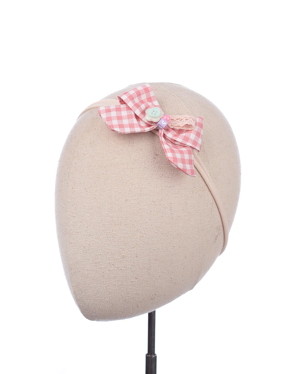 Ribelle Bow Headband in Pink
