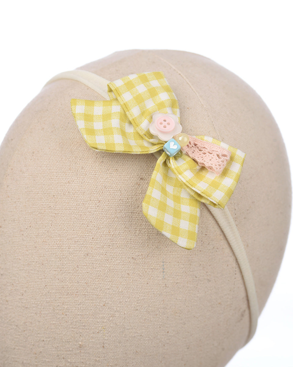 Ribelle Bow Headband in Lime