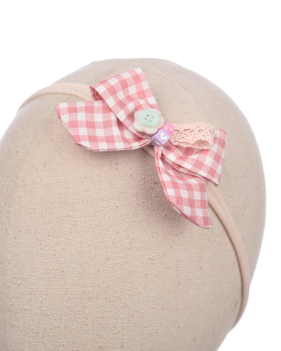 Ribelle Bow Headband in Pink