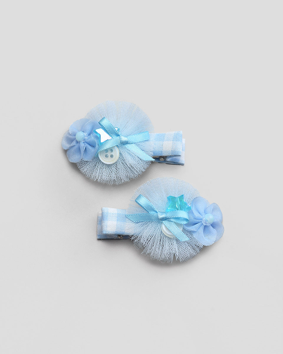 Ophelia Tulle Hairpin in Blue