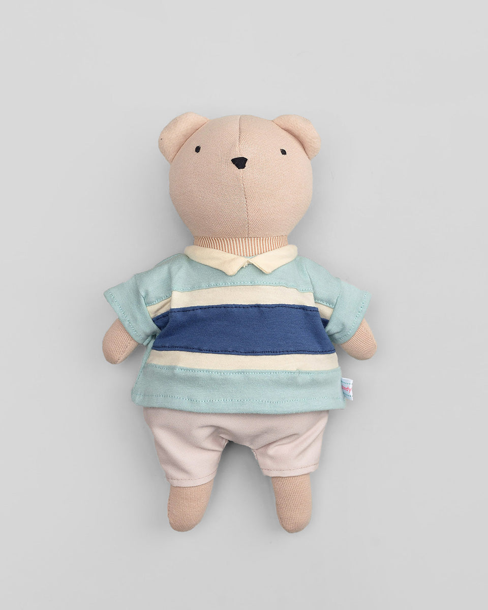 Bruno Bear Doll in Hugo Clothes