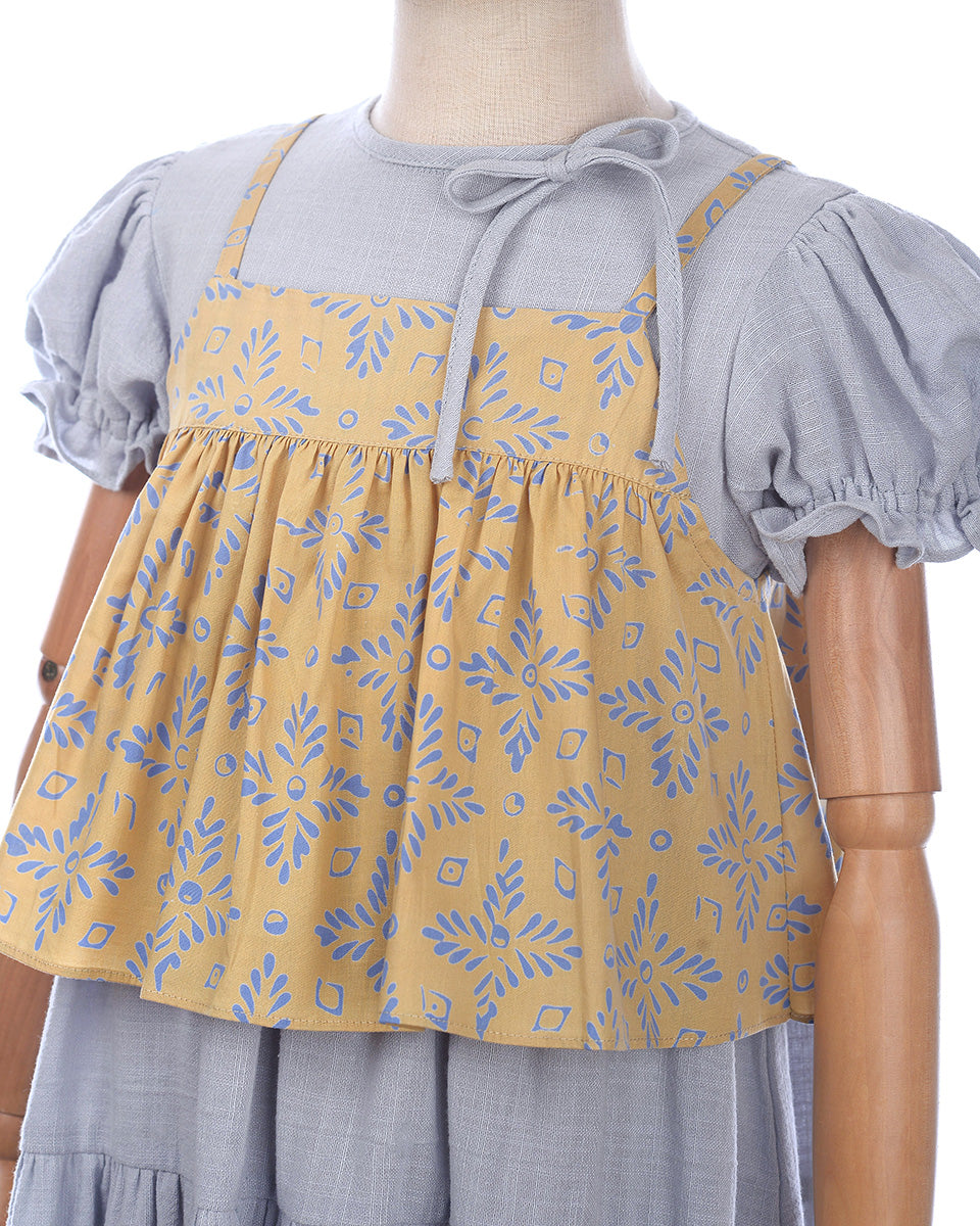 Merona Batik Set Dress in Yellow