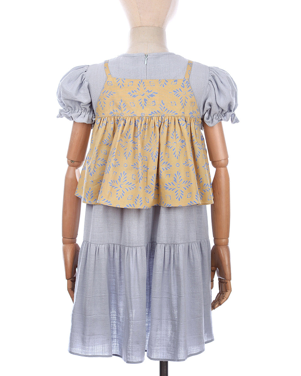 Merona Batik Set Dress in Yellow