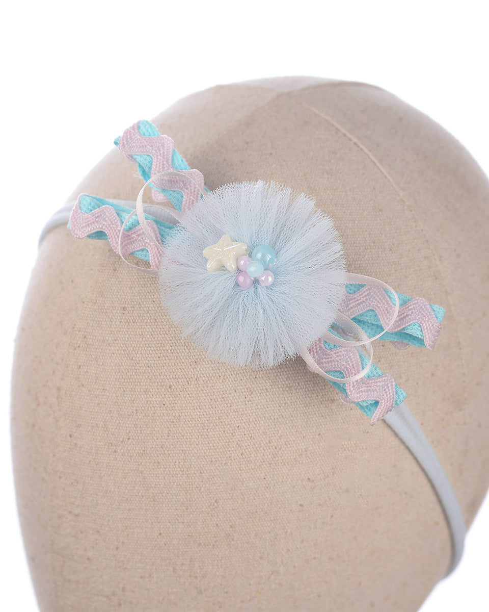 Shellora Baby Headband in Blue