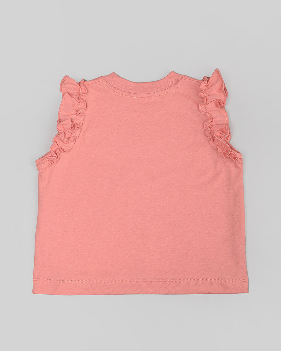 Pearl T-Shirt in Coral