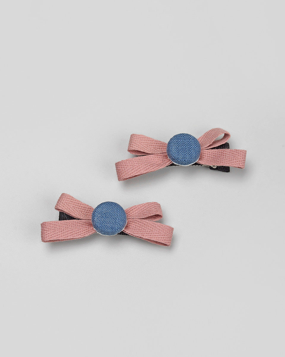 Mulia Bow Hairpin in Dusty