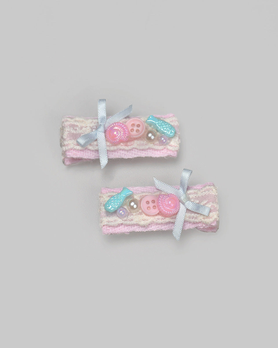 Siren Pearl Hairpin in Pink
