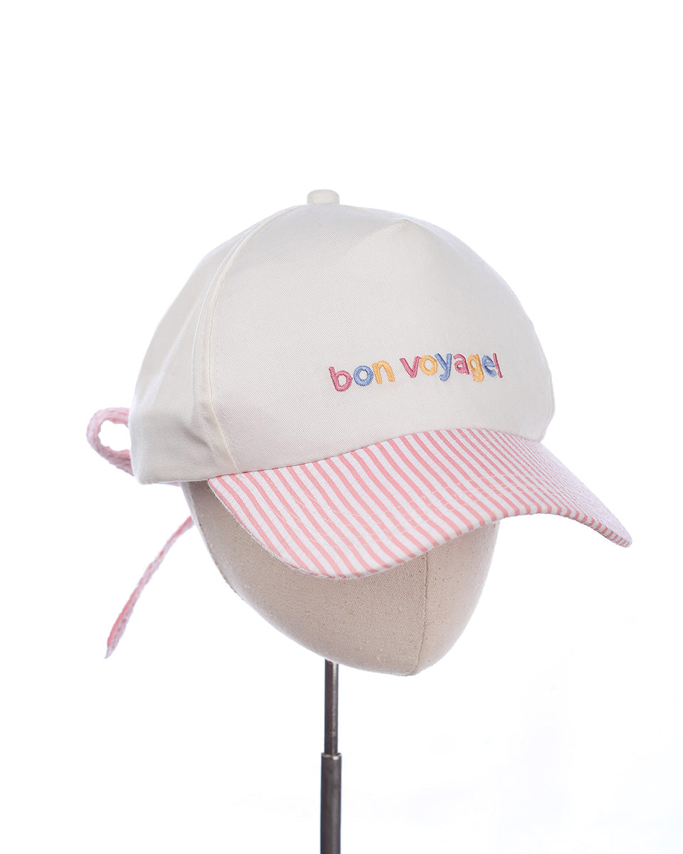 Bon Voyage Bow Cap in Pink